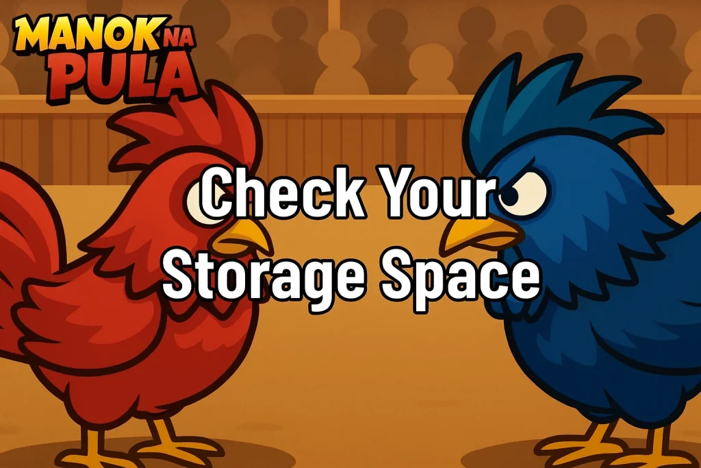 Check Your Storage Space
