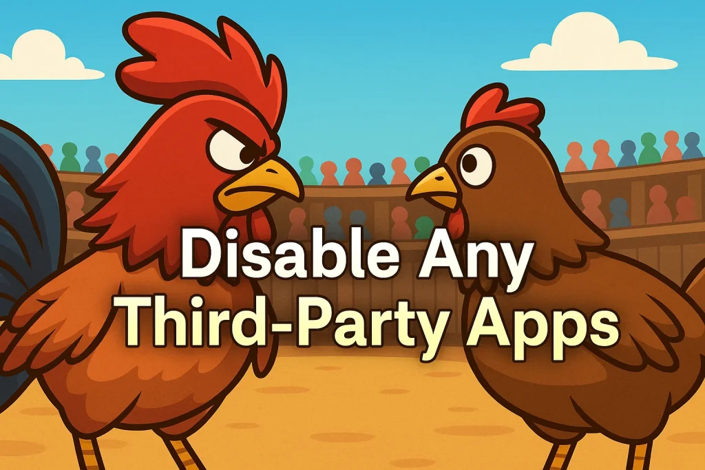 Disable Any Third-party Apps